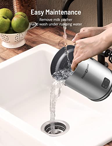  Milk Frothers, PARIS RHÔNE 4-in-1 Automatic Warm And Cold Milk Foamer, Electric Milk Frother And Steamer For Coffee, Milk Warmer, Foam Maker For Latte, Cappuccino, Macchiato