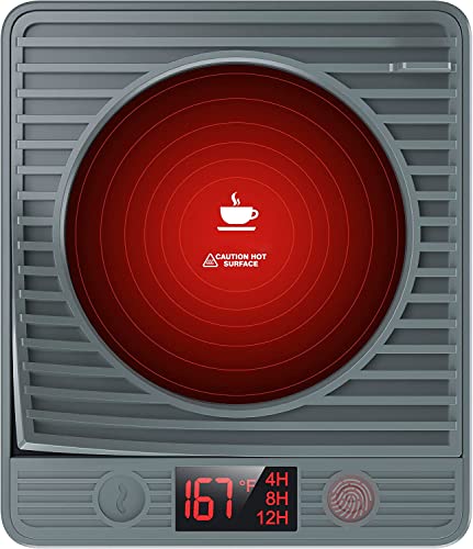  Coffee Mug Warmer, Candle Warmer With Timer And 3 Temp Settings, Coffee Cup Warmer For Desk With Auto Shut Off, Smart Electric Cup Warmer For Heating Coffee, Beverage, Milk, Tea, And Hot Chocolate