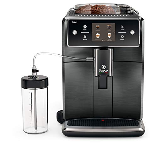 Saeco Xelsis Automatic Espresso Machine, SM7684/04, Titanium Metal & CA6700/47 Espresso Machine Liquid Descaler