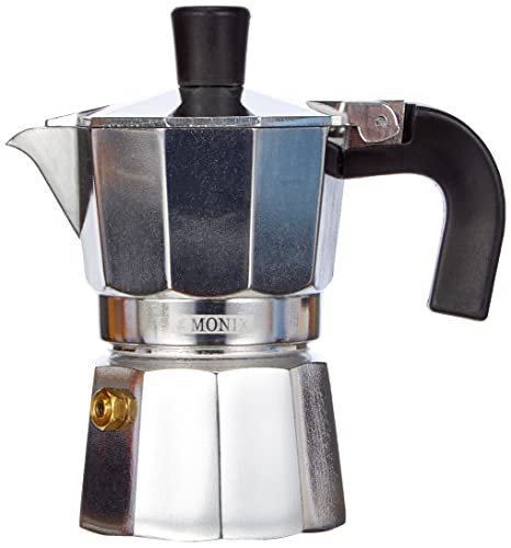  M620001 Monix Vitro Express 1 Cup Coffee Maker, Silver