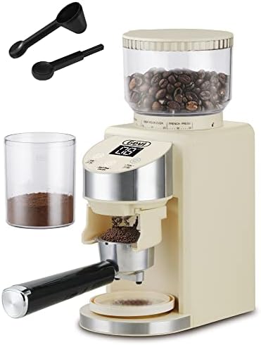  Burr Coffee Grinder, Adjustable Burr Mill With 35 Precise Grind Settings, Electric Coffee Grinder For Espresso/Drip/Percolator/French Press/American/Turkish Coffee Makers, 120V/200W, Black
