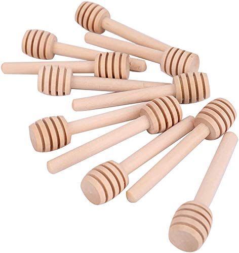  100 Pack Mini Wooden Honey Dipper Sticks - 3 Inch Honey Dippers Server For Honey Dispense Drizzle Honey And Wedding Party Favors