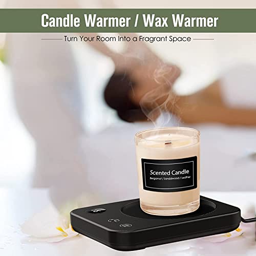  Mug Warmer For Desk With Auto ON/Off, Coffee Mug Warmer With 3 Temperature Settings, Coffee Warmer With Auto-Off Timer, Smart Coffee Cup Warmer With LED Display, Gift On Birthday, Thanksgiving, Etc
