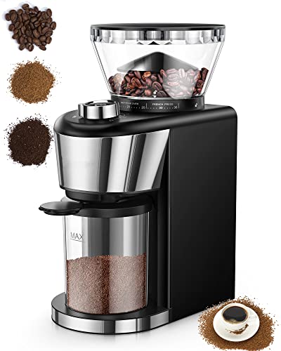  Conical Burr Coffee Grinder 35 Grind Settings 2-12 Cups Electric Burr Coffee Grinder For Espresso, Drip, Pour Over And French Press Coffee