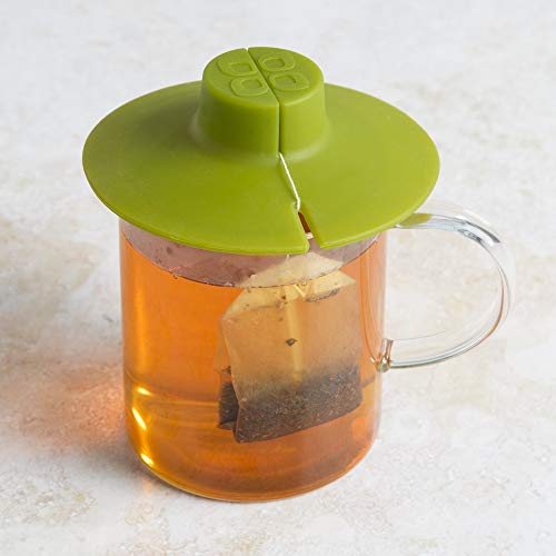  Epoca Kitchen Tool Primula Tea Bag Buddy &ampndash Easy To Use &ampndash Multipurpose &ampndash 100% Silicone &ampndash Green, 4.25-Inch