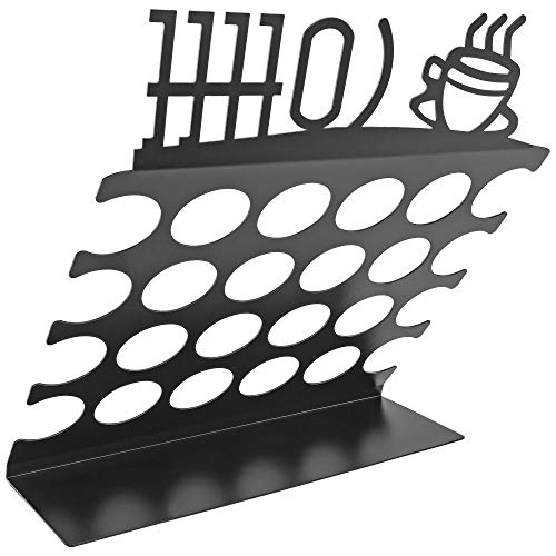  Southern Homewares Countertop K CUP Display Holder Rack Holds 24 Pods Black Metal
