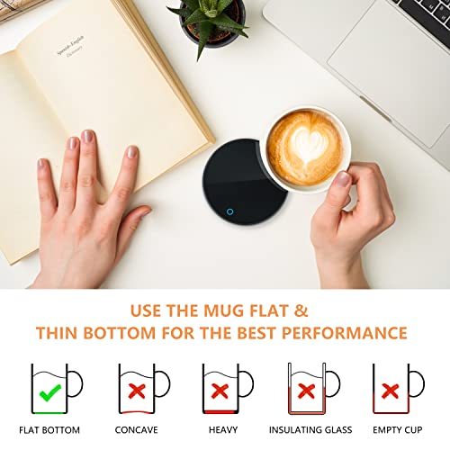  Electric Coffee Warmer, Smart Coffee Warmers For Office Desk, Mug Warmer With 2 Temperature Settings, Cup Warmer Tea Warmer, Electric Beverage Warmer, Drink Warmer For Cocoa, Tea, Milk