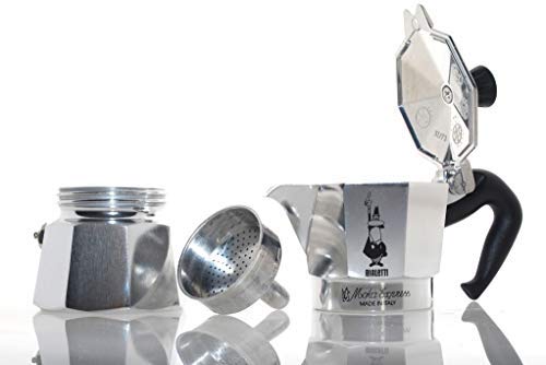  Moka Express #06799 3-Cup Espresso Maker Machine And #06960 Bialetti, Six Replacement Gaskets And Two Bialetti Replacement Filter Plates Bundle