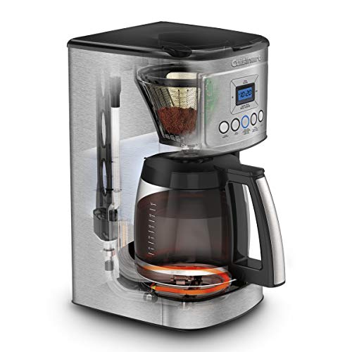 Cuisinart 14 Cup Black/Stainless Steel Permanent Filter Coffee Maker, With Timer