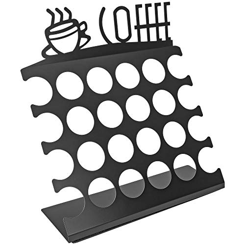  Southern Homewares Countertop K CUP Display Holder Rack Holds 24 Pods Black Metal