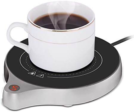  Coffee Mug Warmer And Office Warmer, Electric Beverage Warmer With 5 Temperature Settings, Coffee Warmer For Cocoa Milk Milk, Auto On/Off Gravity-Induction Mug Warmer For Office Desk Use