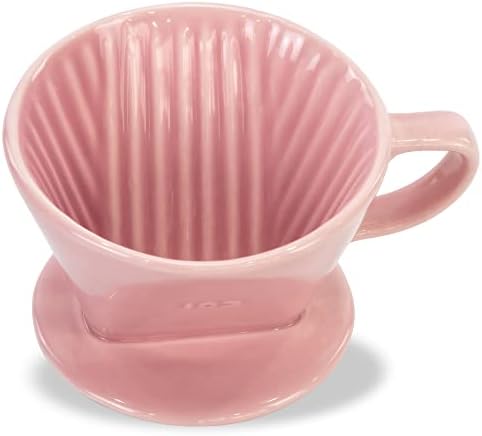  Pour Over Ceramic - Coffee Dripper Ceramic Coffee Maker With 3 Holes Flat Bottom, Porcelain Slow Filter Cone For Travel, Camping, Office, Home, Coffee Maker Brew