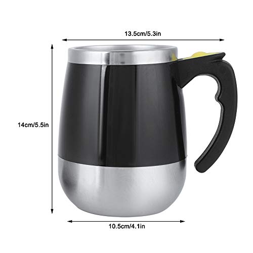  Self Stirring Mug Coffee Cup, Stainless Steel Automatic Mixing Cup Portable Electric Self Stirring Milk Coffee Mug For Home Office
