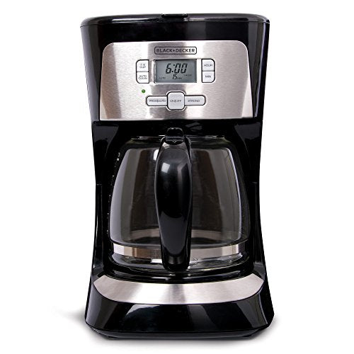 Black & Decker 12-Cup Programmable Coffee Maker, Black