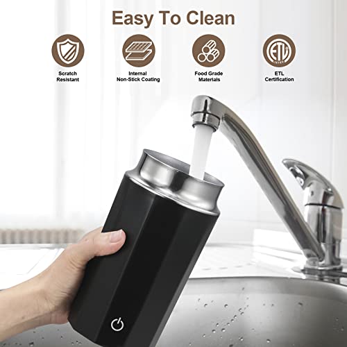  Milk Frother And Steamer, Milk Frother, 5 IN 1 Hot And Cold Milk Foamer, Stainless Steel Milk Steamer For Cappuccinos/Hot Chocolate Milk/Milk Tea With LED Touch Screen Panel, Temperature Display