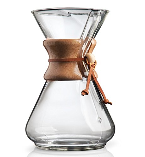 Chemex Pour-Over Glass Coffeemaker - Classic Series - 10-Cup - Exclusive Packaging