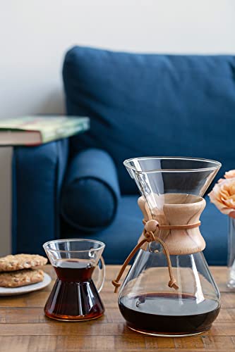  Chemex Pour-Over Glass Coffeemaker - Classic Series - 10-Cup - Exclusive Packaging