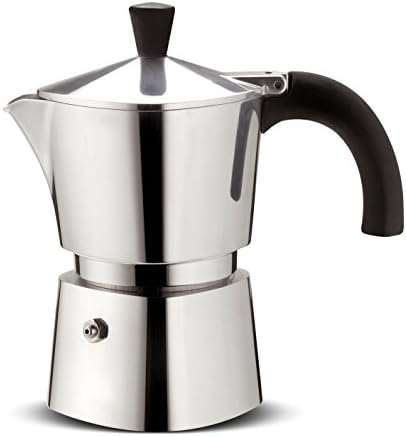  Brava Cafetiere, Aluminium, Steel 6 Cups Aluminium