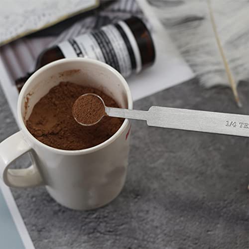  Stainless Steel Coffee Bean Spoon, Milk Powder Spoon Quantitative Spoon Gram Spoon Coffee Powder Spoon Five-piece Set
