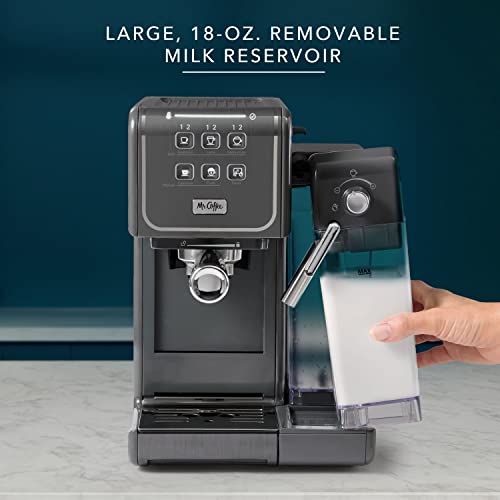 Mr. Coffee® ® One Touch CoffeeHouse+ Espresso, Cappuccino, And Latte Maker,530 Ml, Grey