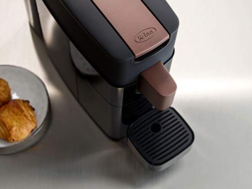  ® ONE Single Serve Coffee & Espresso Machine (Black/Copper) | Compact Design | 27 Oz Reservoir | Verismo Compatible