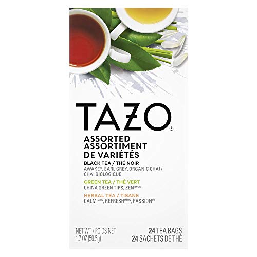 Tazo® Passion Enveloped Hot Tea Bags Herbal, Caffeine Free, Non GMO, 20 Count (Pack Of 6)