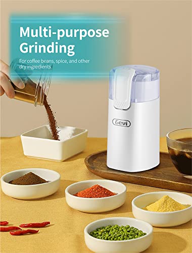  Coffee Grinder Electric, Portable Coffee Grinder Small, 12 Cup/3oz Spice Grinder For Spices And Seeds, Nut, Grain, Dry Herb, Removable Bowl, 150W