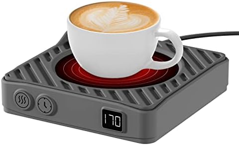  Coffee Mug Warmer With Auto Off Timer, Coffee Cup Warmer For Desk With Auto ON/Off, Coffee Warmer For Desk Auto Shut Off With 3-Temp Settings, Electric Coffee Cup Warmer, Wax Warmer, Warm Gift