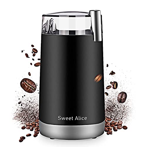  Coffee Grinder Electric Quiet Coffee Bean Blade Grinders Stainless Steel For Spice Herbs Nuts Cereals Grain Mills