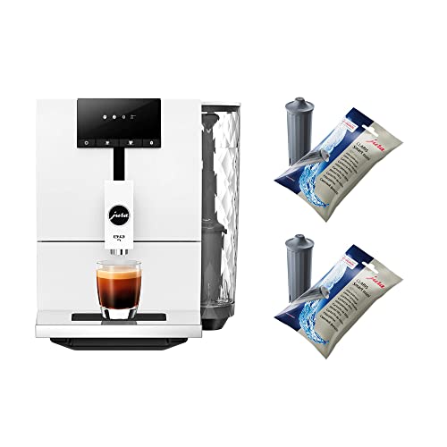 Jura ENA 4 Fully Automatic Nordic White Coffee Machine With 2 Smart Mini Walter Filters Set