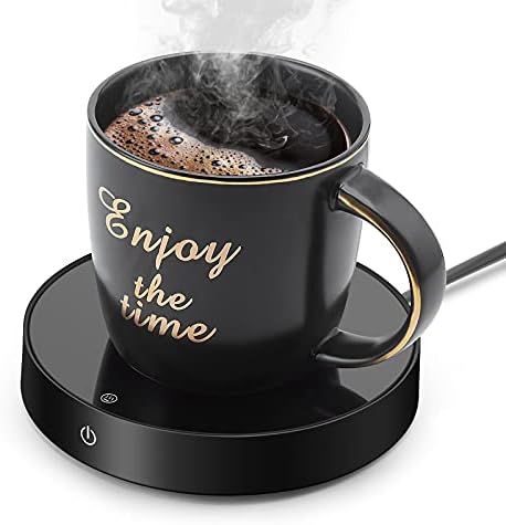  Coffee Mug Warmer And Smart Cup Warmer,Mug Warmer For Desk,Electric Beverage Warmer With 3 Temperature Settings With Auto On/Off, Auto Power-Off Protection, Candle Wax Cup Warmer Heating Plate