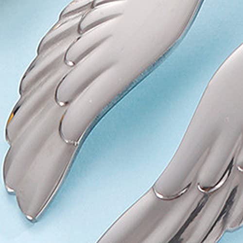 Stainless Steel Creative Dinnerware Set Decorative With For Coffee, Fruit,Dessert,Stirring, Mixing, Sugar, Stir, Ice Cream, Cake, Teaspoon (5 Scoops + 5 Fruit Forks)