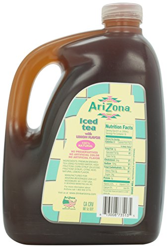 Arizona Iced Tea With Lemon, 128 Oz
