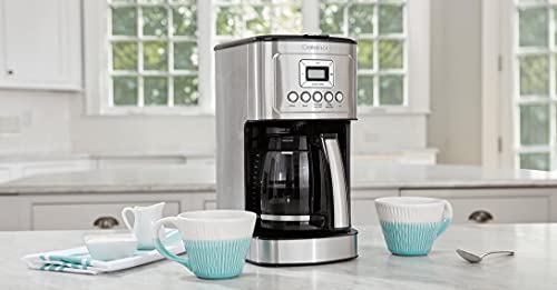 Cuisinart Coffee Maker, 14-Cup Glass Carafe, Fully Automatic For Brew Strength Control & 1-4 Cup Setting, Stainless Steel, DCC-3200P1