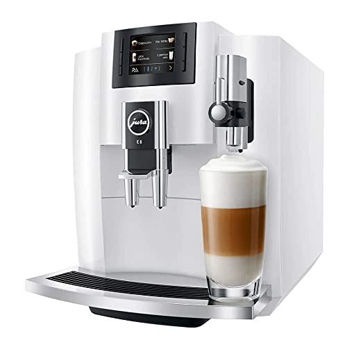 Jura E8 Espresso Coffee Machine, 64 Ounces (White)