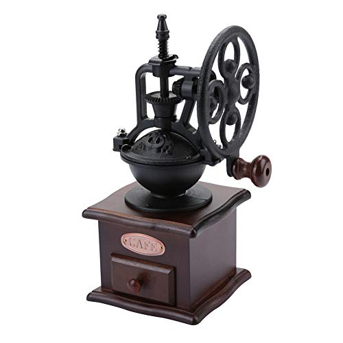  Vintage Style Manual Coffee Grinder, Manual Coffee Bean Grinder, Pepper Spice Hand Mill, Retro Design Coffee Bean Hand Grinder