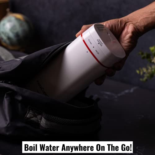  Portable Electric Kettle, Travel Electric Water Bottle For Boiling Hot Water With Cool Touch Exterior, Automatic Shut Off, Dry Boil Protection, 6 Mins Fast Boil Time, 500 ML, 300 Watts