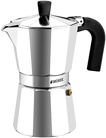  M620001 Monix Vitro Express 1 Cup Coffee Maker, Silver