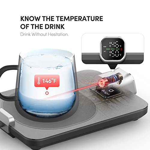  Smart Temp Control Coffee Mug Warmer Set, Best Birthday Gifts For Women&Men, Gift For Mother's&Father's Day/Birthday/Office Desk