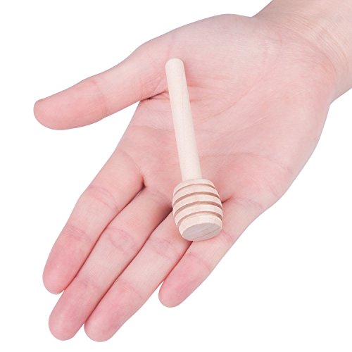  Honey Dipper Sticks, 30 PCS Mini Wood Honey Dipper , 3 Inch Server For Honey Jar Dispense And Wedding Party Gift Drizzle Honey