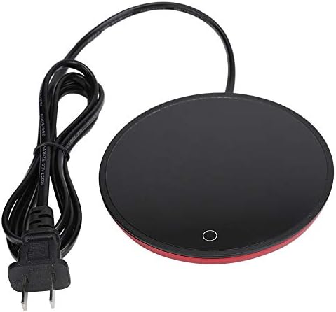  Coffee Mug Warmer Beverage Warmer Plate Desktop Heated Coffee Tea Waterproof Touch For Coffee Tea Milk(US-Red)