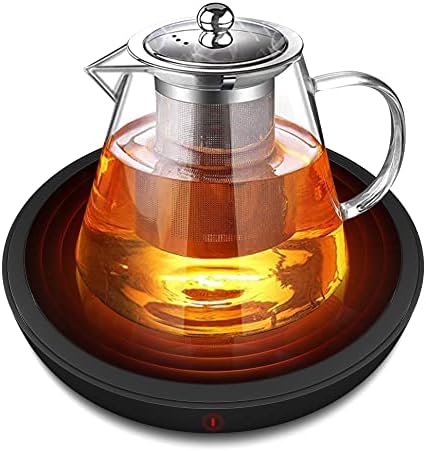  NIGMA Coffee Mug Warmer For Desk, Electric Cup Candle Warmer With Auto Shut Off, Smart Kitchen Gadget For Heating Coffee, Tea, Hot Chocolate, And Milk (No Cup, Black)