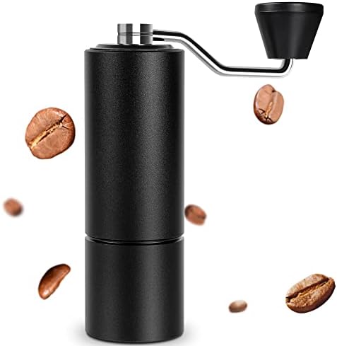  New -Chestnut C2 Fold Manual Coffee Grinder With Foldable Handle, Adjustable Stainless Steel Conical Burr Coffee Grinder, Hand Coffee Grinder For Pour Over Coffee, French Press, Dark Gray