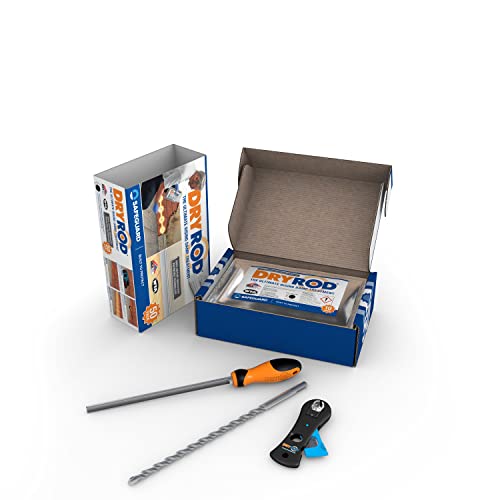  Dryrod Damp Proofing Rods DPC Kit: Treats 19ft (9" Wall) - 20+ Years DIY Rising Damp Treatment