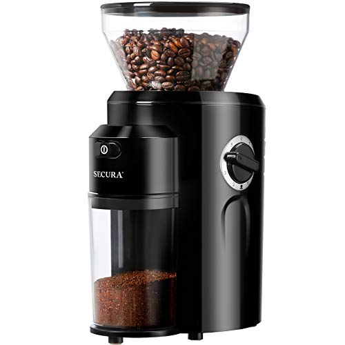  Burr Coffee Grinder, Conical Burr Mill Grinder With 18 Grind Settings From Ultra-fine To Coarse, Electric Coffee Grinder For French Press, Percolator, Drip, American And Turkish Coffee Makers