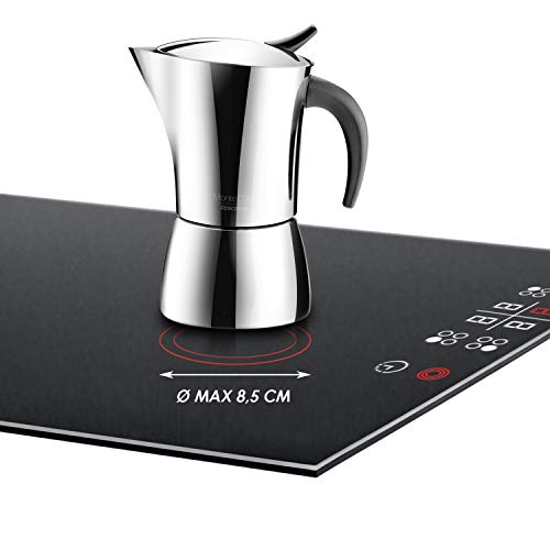  Espresso Maker, Stainless Steel, Silver, 18 Cm