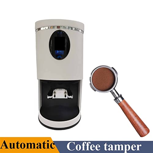  Electric 58MM Coffee Tamper Automatic Tamper Compatible With Espresso Commercial Coffee Tools (Color : White, Size : UK_110V)