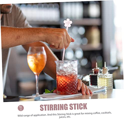  HANABASS 2pcs Glass Stir Sticks Coffee Mixer Wand Stirring Rod Shaker Glass Juice