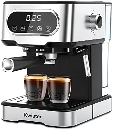  Espresso Machine 15 Bar, Espresso And Cappuccino Machine With Milk Frother, Espresso Maker With Steamer, Digital Touch Screen Coffee Machine With 50 Oz Water Tank