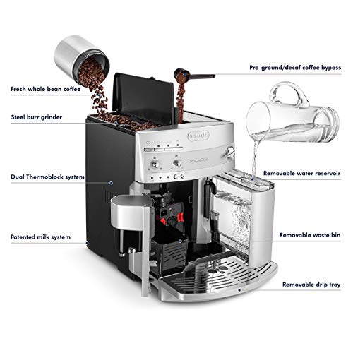 De'Longhi ESAM3300 Magnifica Super Automatic 14 Cups Espresso & Coffee Machine (Renewed)